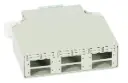CAIXA DE DISTRIBUIÇÃO DE FIBRA ÓTICA CALHA DIN 6x SC DUPLEX/LC QUAD