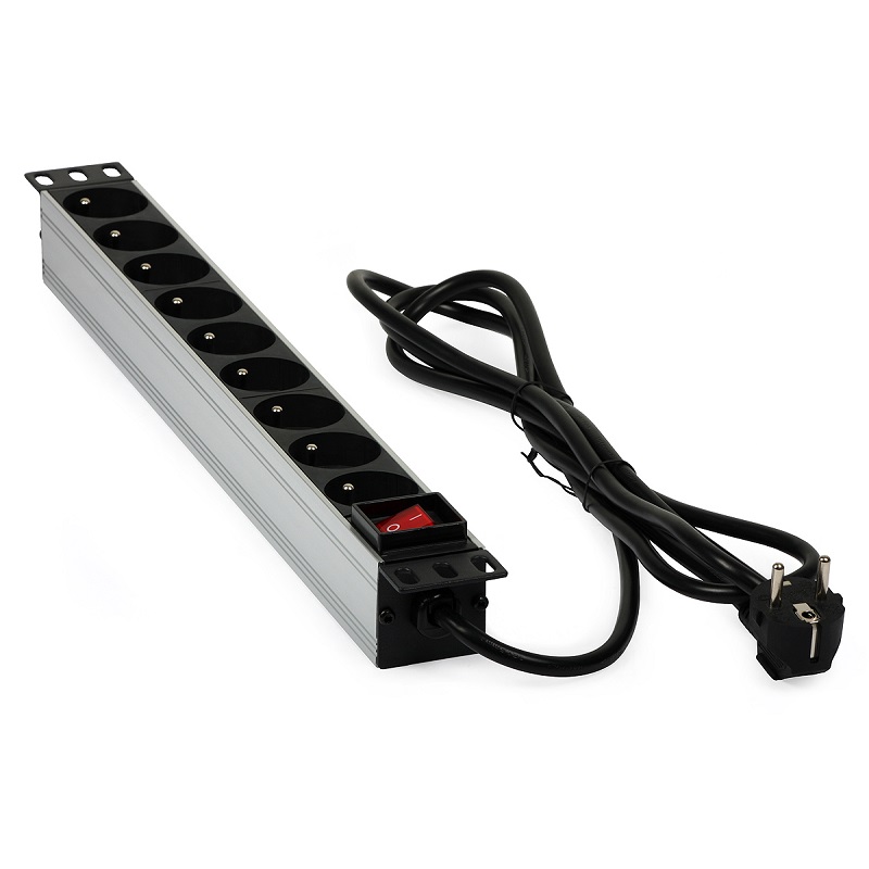 EXTENSÃO 19" RACK 9xTOMADAS 230Vac