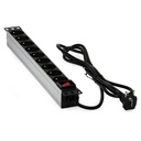 EXTENSÃO 19" RACK 9xTOMADAS 230Vac
