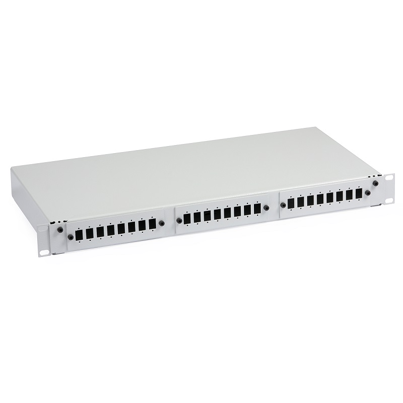TABLERO DE DISTRIBUCIÓN DE FIBRA ÓPTICA ULTIMODE RPU-324 24xSC SIMPLEX GRIS