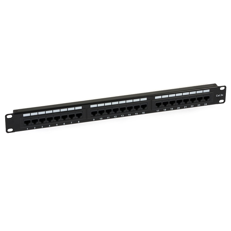 PANEL 24 PUERTAS CAT 5E 19" RACK
