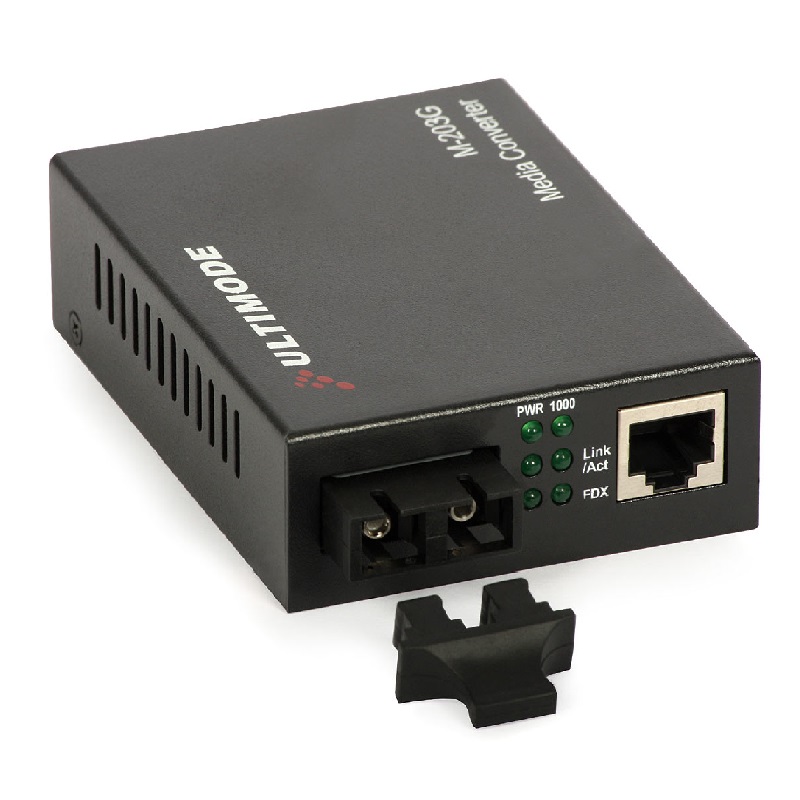 CONVERTIDOR ETHERNET MONOMODO M-203G 1Gbps 2xFIBRAS 20km