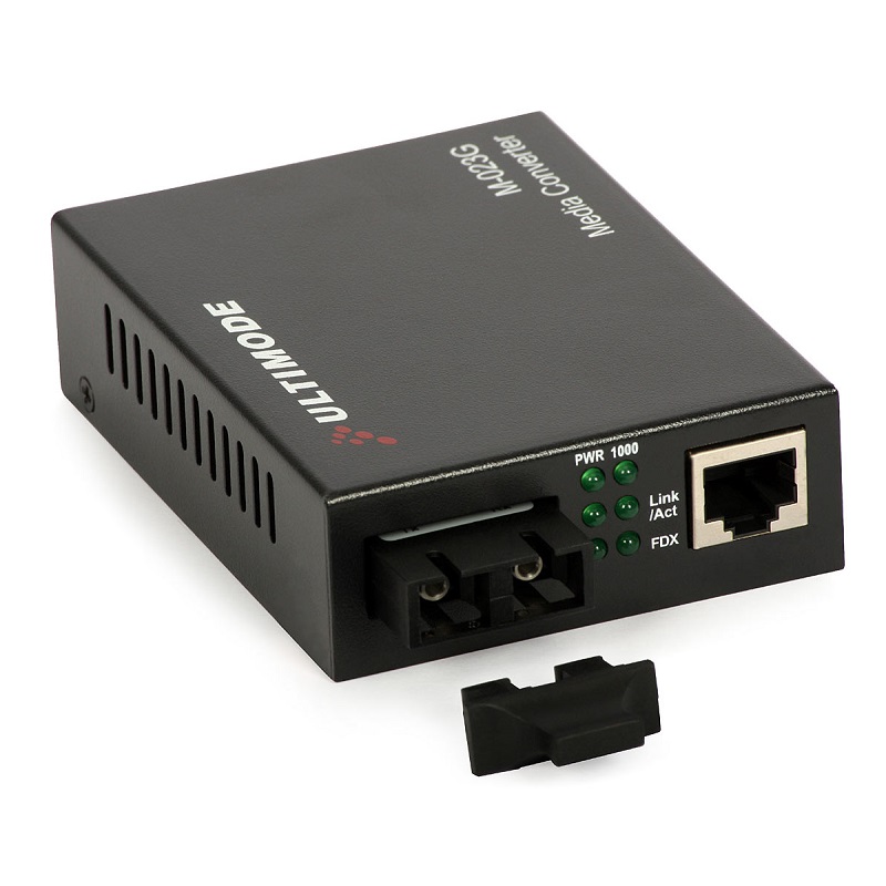 CONVERTIDOR ETHERNET MULTIMODO M-023G 1Gbps 2xFIBRAS 2km
