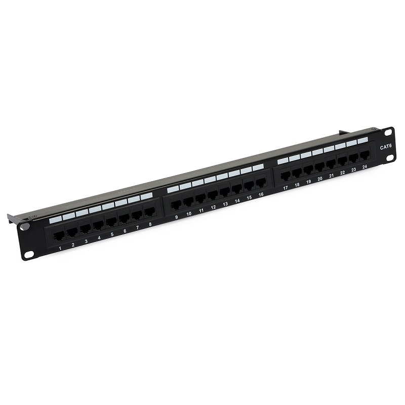 PAINEL 24 PORTAS CAT 6 19" RACK
