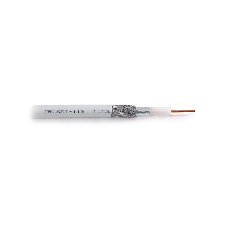 100m CABLE COAXIAL 75 Ohm TRISET-113 1.13/4.8/6.8