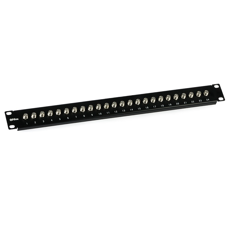 PANEL 24 F 1U 19" RACK