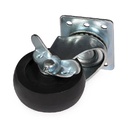 CASTOR BLOQUEABLE PARA BASTIDORES PÉ RACK