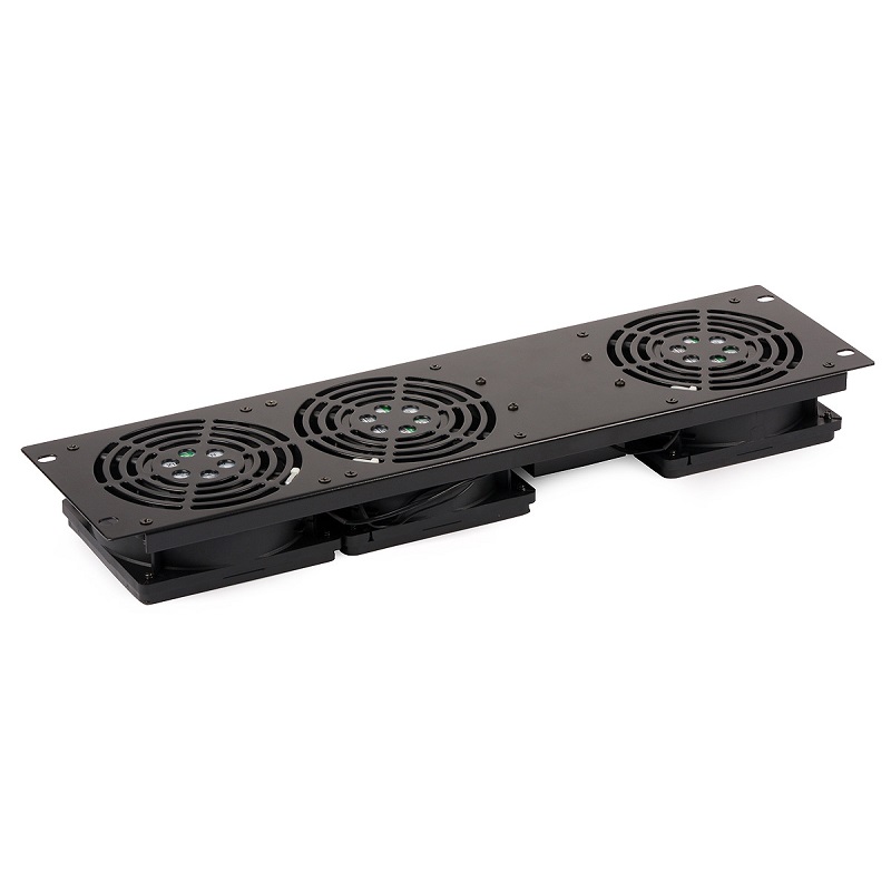 PANEL VENTILACIÓN FRONTAL 3xVENTOINHAS 19" RACK