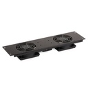 PAINEL VENTILAÇÃO FRONTAL 2xVENTOINHAS 19" RACK