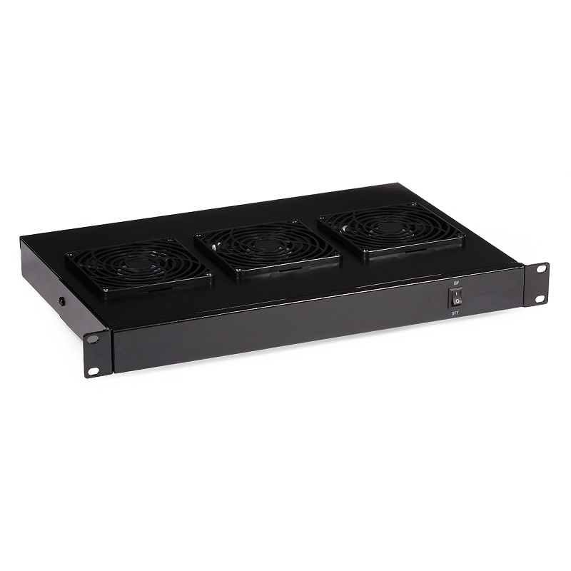 PAINEL VENTILAÇÃO VERTICAL 3xVENTOINHAS 19" RACK
