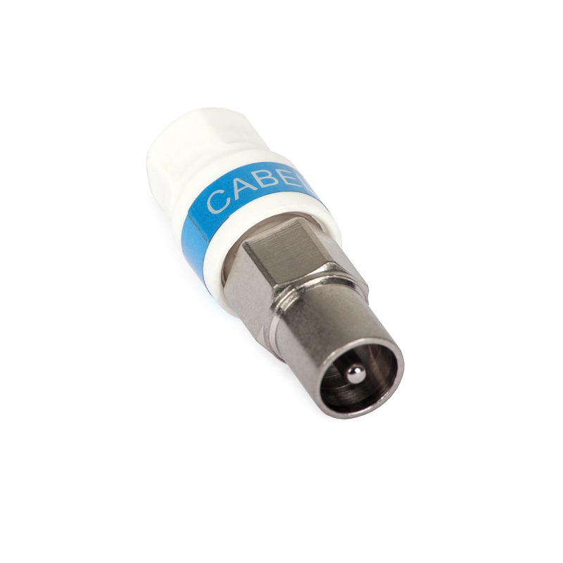 FICHA MACHO ANTENA CABELCON RG6/TRISET113