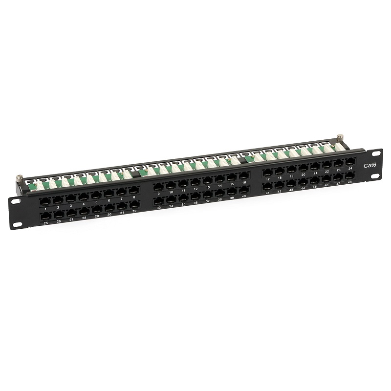 PAINEL 48PORTAS CAT 6 19" RACK