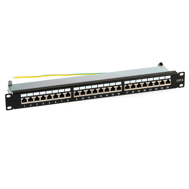 PANEL 24 PUERTAS CAT 6 FTP 19" RACK