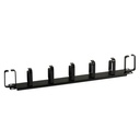 ORGANIZADOR CABOS HORIZONTAL 1U 7xSUPORTES 19" RACK