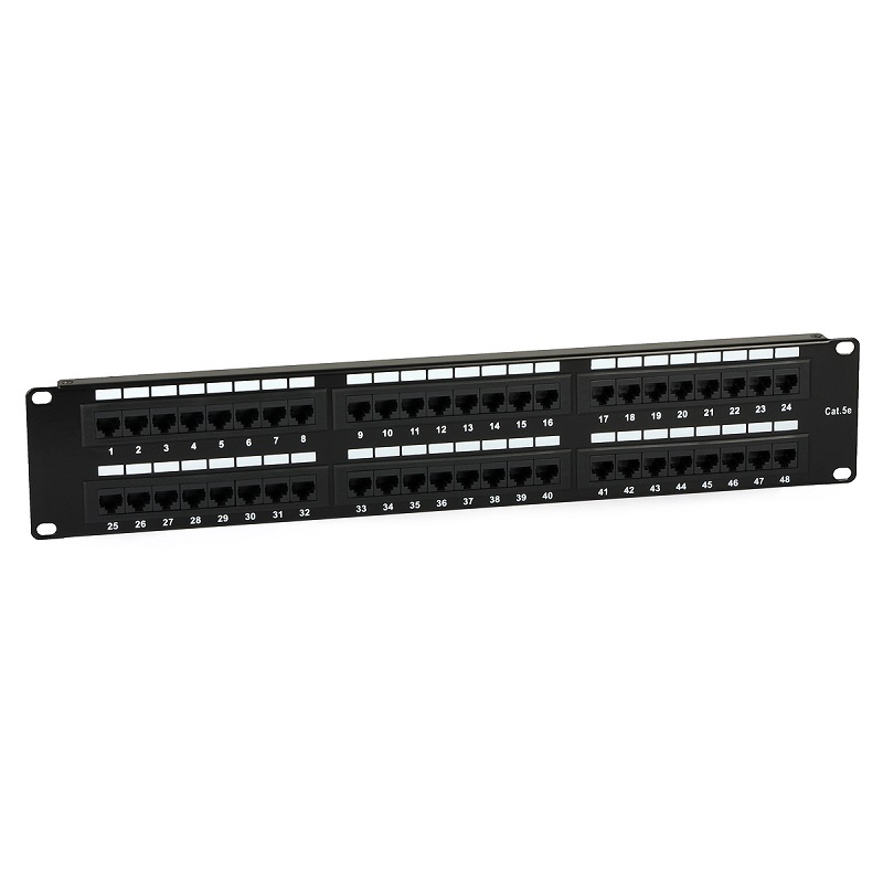 PAINEL 48 PORTAS CAT 5 2U 19" RACK