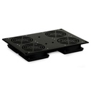 PANEL VENTILACIÓN DE TOPO 4xVENTOINHAS 19" RACK