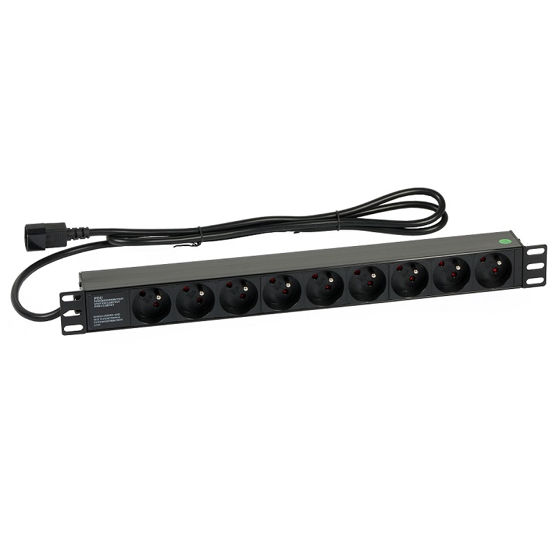 EXTENSIÓN 19" RACK 9xTOMAS 230Vac IEC320C13/UPS