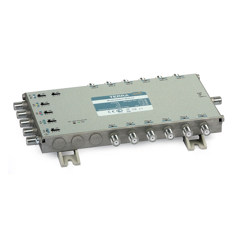 MULTISWITCH MSV-512 5xENTRADAS 12xSALIDAS AJUSTE DE GANANCIA