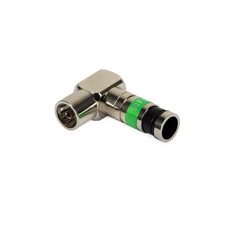 FICHA COMPRESSÃO FÊMEA 90º F IEC 113 MASTER ÂNGULAR