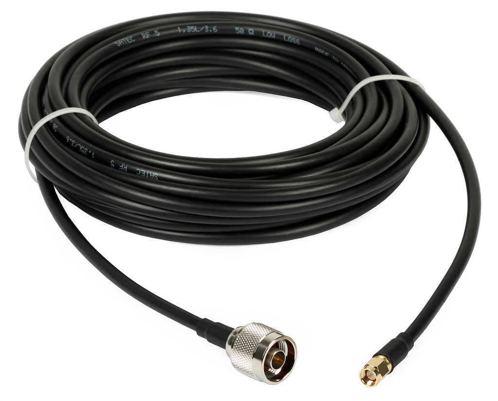 10m CABLE N-MACHO SMA-MACHO RF-5