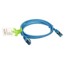 1m CABO S/FTP PATCHCORD CAT 6A AZUL