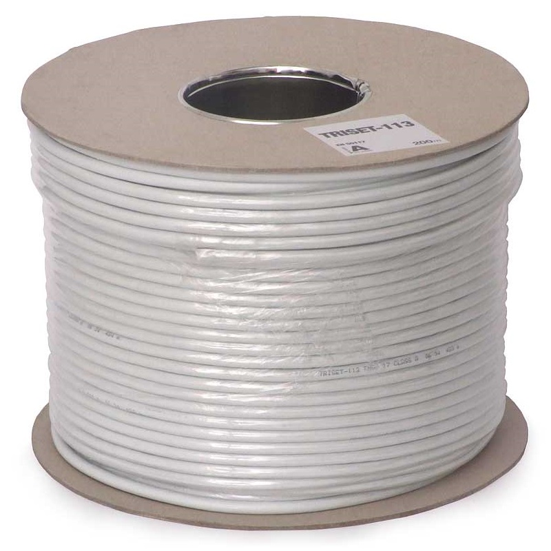 200m CABO COAXIAL 75 Ohm TRISET-113 1.13/4.8/6.8 