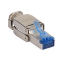 FICHA RJ45 8P CAT.6A SEM FERRAMENTA