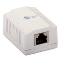 TOMADA SUPERFICIE RJ45 CAT.6A STP SIMPLES