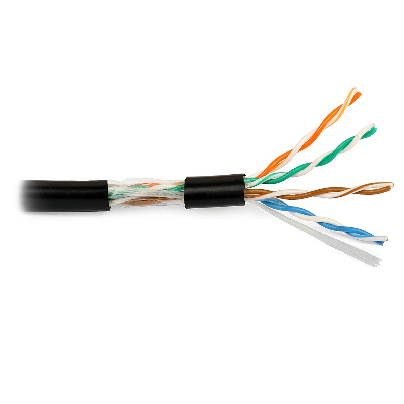 305m CABO U/UTP PE CAT 5e NETSET PRETO EXTERIOR Fca