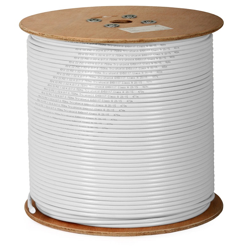 500m CABLE COAXIAL 75 Ohm CLASSE A RG6 