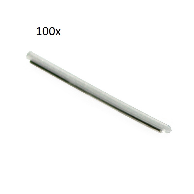 100x TUBO TERMORRETRÁCTIL PARA EMPALMES DE FIBRA ÓPTICA 60mm