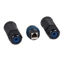 ACOPLADOR RJ45 CAT.6 BLINDADO IMPERMEABLE