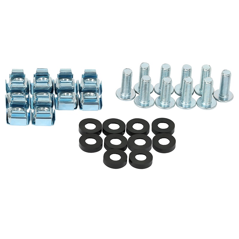 KIT MONTAJE RACK 10xPARAFUSOS+ANILLOS+PORCAS
