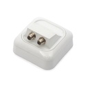 TOMA INDIVIDUAL TV SATELITE GIS-F1-2/N SUPERFÍCIE DUPLO