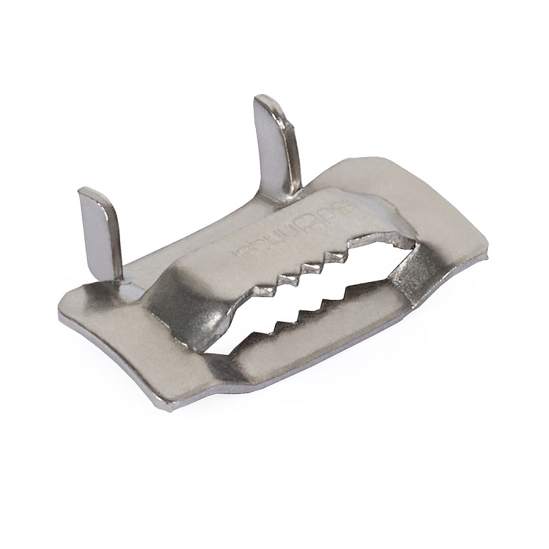 100x CLIP PARA FLEJES DE ACERO 20mm TIPO Y