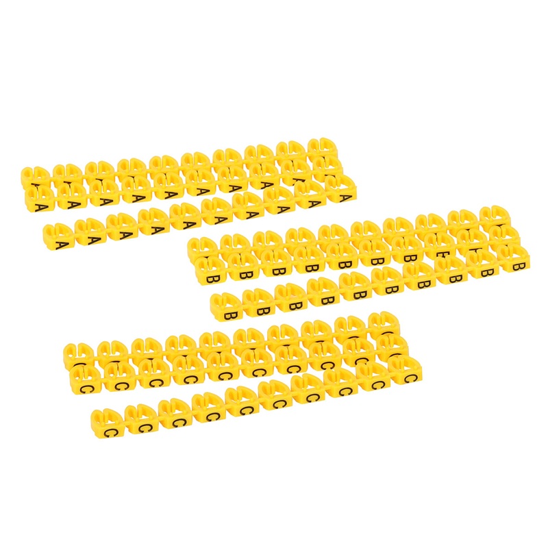 3x30x MARCADORES LETRAS "A-C" PARA CABO 4.0-6.0mm 