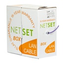 305m CABLE CAT 6 NETSET BOX U/UTP 6 INTERIOR VIOLETA
