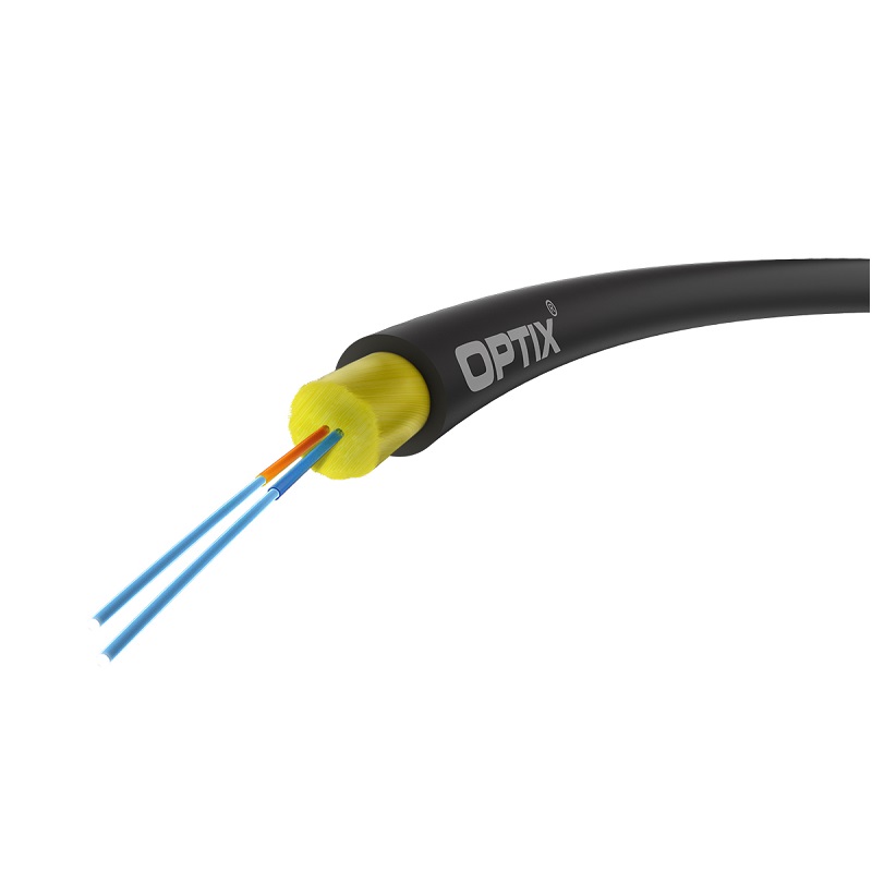 CABO FIBRA ÓPTICA MONOMODO UNIVERSAL OPTIX 2xFIBRAS 2x9/125 ITU-T G.657.A2 Fca