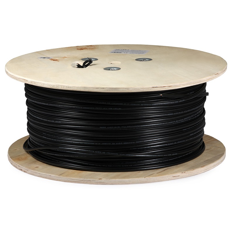 500m CABO BLINDADO CAT 5e NETSET F/UTP EXTERIOR FCA COM CABO DE SUPORTE