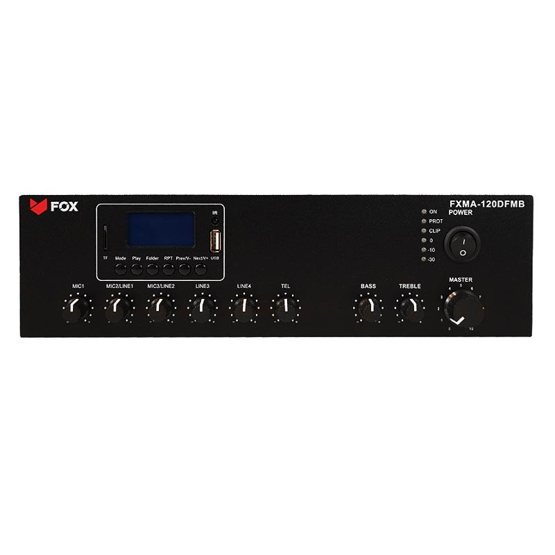 AMPLIFICADOR/MEZCLADOR BLUETOOTH RADIO FM REPRODUCCIÓN MP3 DAB+  120W