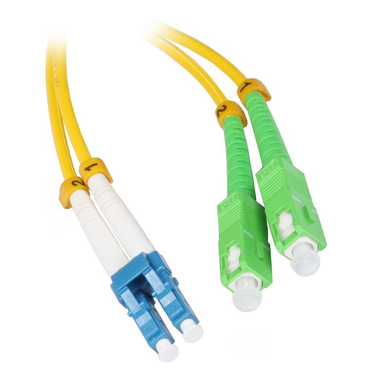 1m PATCHCORD MONOMODO ULTIMODE PC-2372D-1 G.657.A2 2xSC/APC-2xLC LSZH