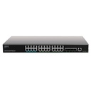 CONMUTADOR GESTIONADO GRANDSTREAM LAYER 3 24xPoE 1GB 4xSFP 10GB