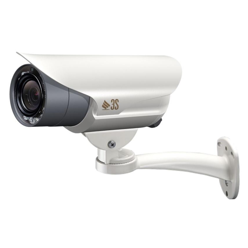 CÂMARA IP TUBOLAR 5MPX 3-10mm H264 12Vdc PoE