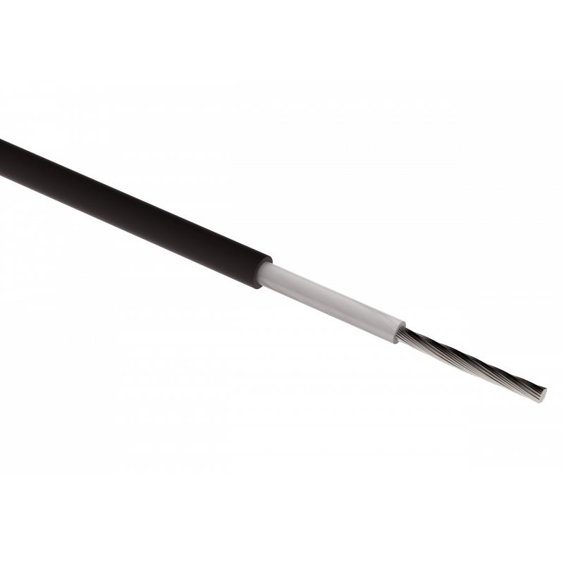 100m CABLE SOLAR H1Z2Z2-K 1x6.0mm NEGRO 1.0KV/1.8KV