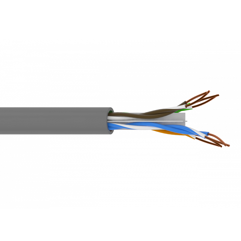 305m CABLE CET U/UTP CAT 6 INTERIOR ECA