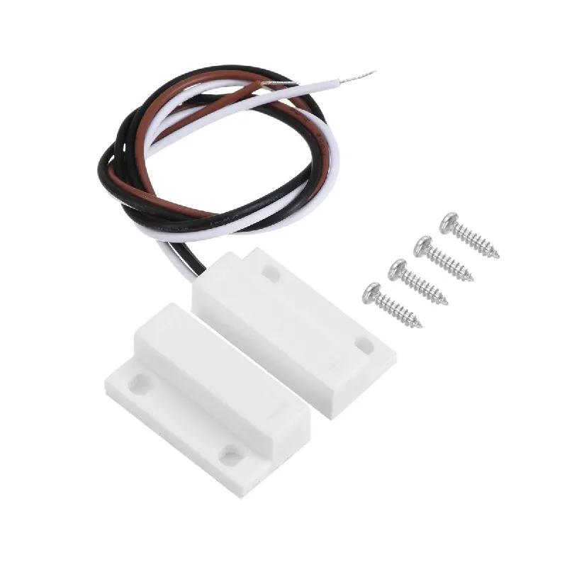 CONTACTO MAGNÉTICO BRANCO 28X13mm TERMINAIS PT-COM VM-NA BR-NF