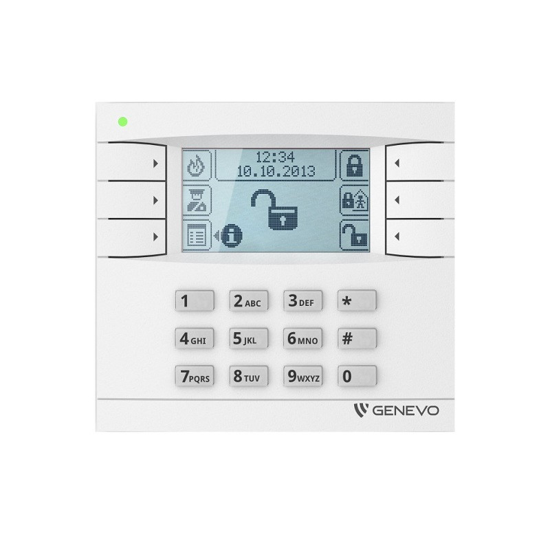 TECLADO PRiMA LCD BRANCO/BRANCO