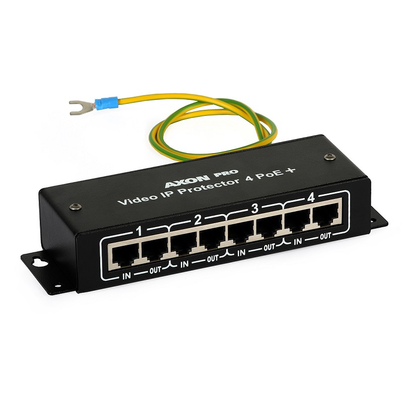 PROTECTOR VIDEO PoE AXON PRO 4xPoE 4xENTRADAS 4xSALIDAS