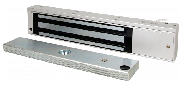 FECHADURA ELECTROMAGNÉTICA SUPERFÍCIE SENSOR PORTA | TEMPO ATRASO 12Vdc/480mA 24V/240mA 280kg
