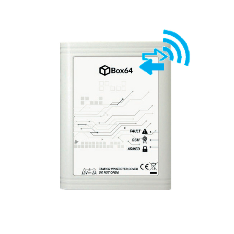 CENTRAL PRiMA64 WIRELESS 64xZONAS GSM CON CONTROL 8+1xNÚMEROS